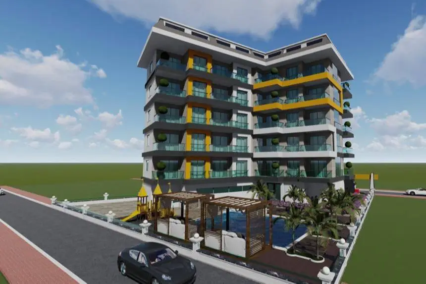 START OF SALES IN A NEW BUDGET PROJECT IN AVSALLAR ALANYA