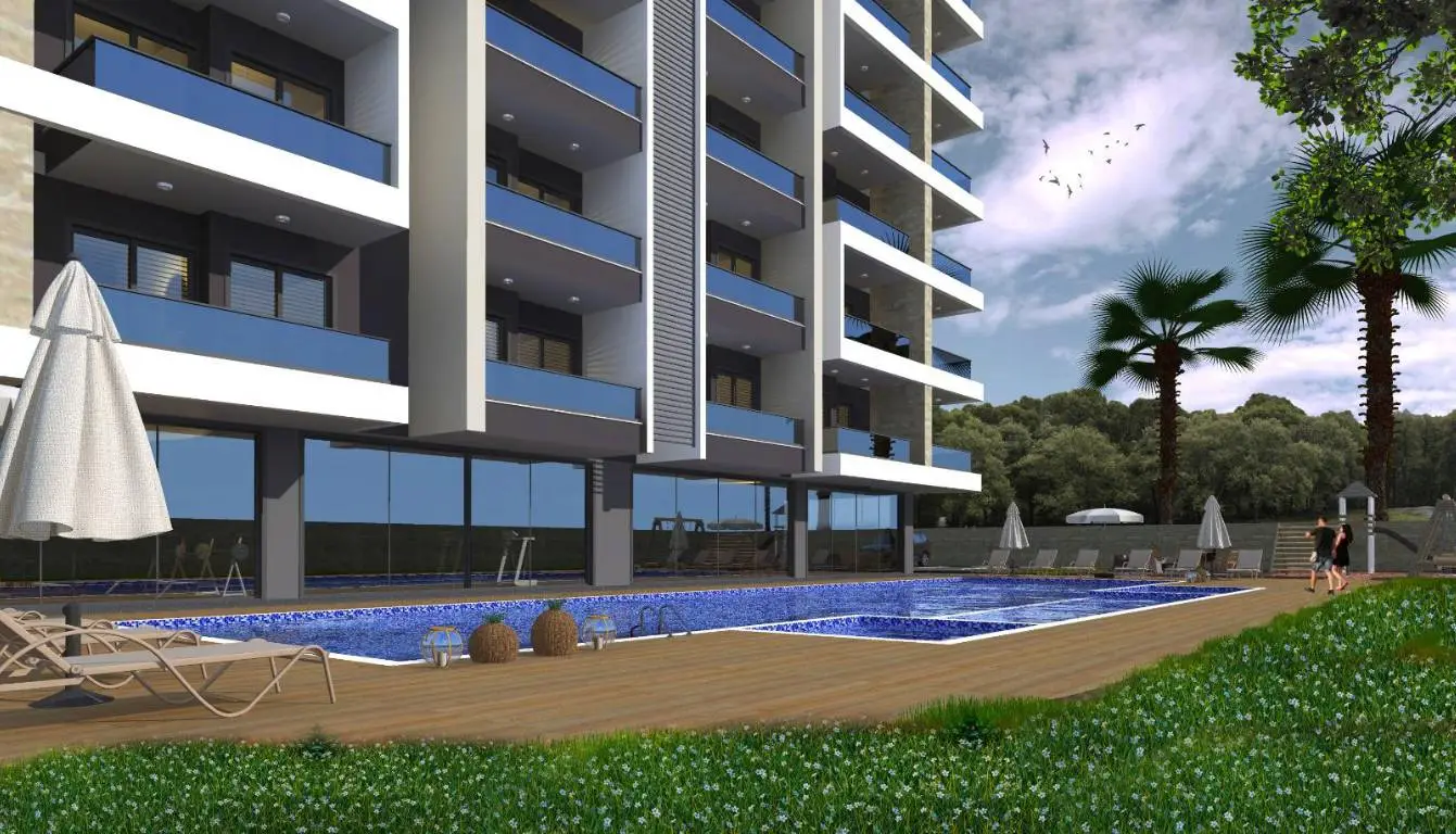 APARTMENTS IN A NEW PROJECT 700 M FROM THE SEA IN AVSALLAR ALANYA