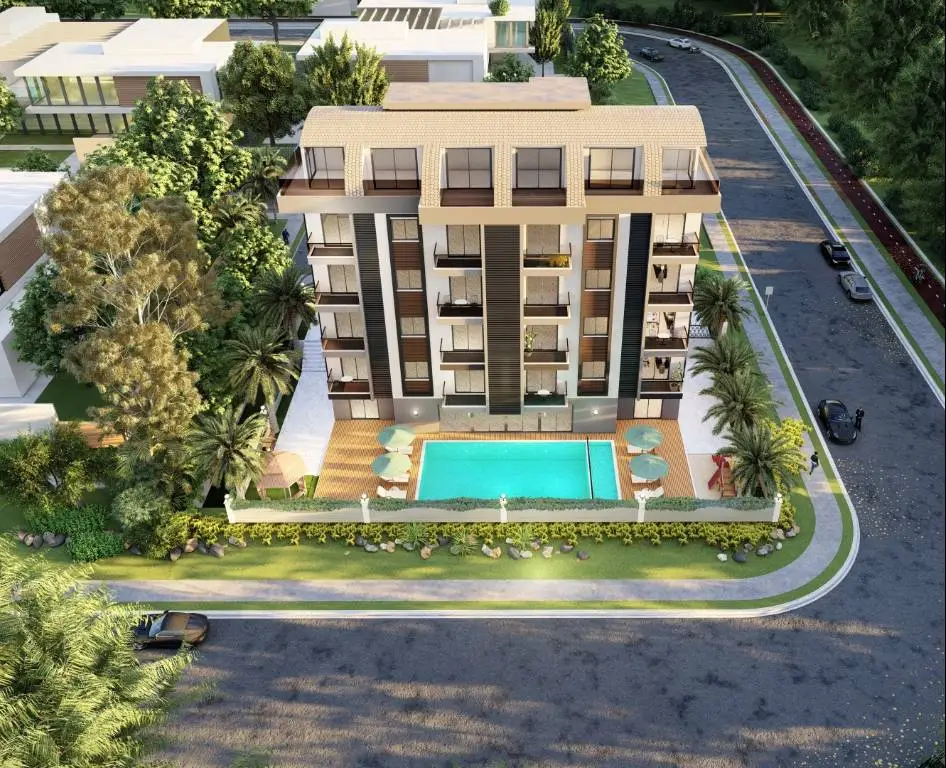 APARTMENTS IN A NEW PROJECT 450 M FROM THE SEA AVSALLAR ALANYA