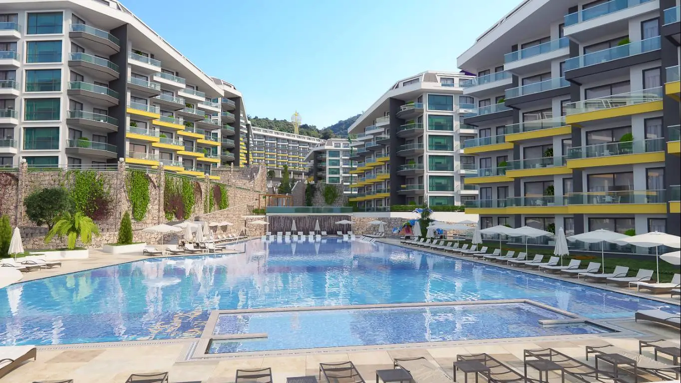 APARTMENTS IN A NEW PREMIER CLASS COMPLEX IN KARGICAK ALANYA