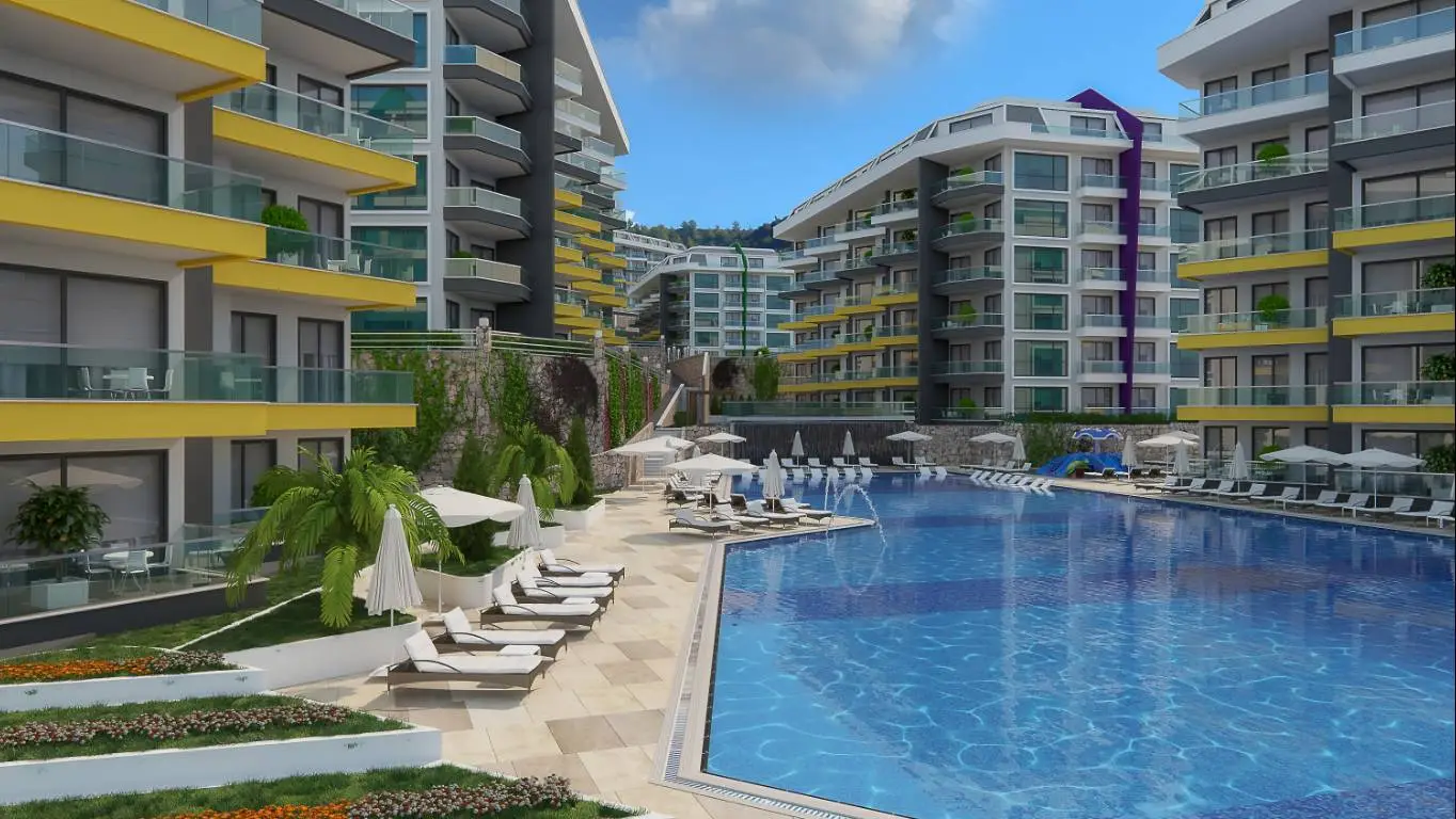 APARTMENTS IN A NEW PREMIER CLASS COMPLEX IN KARGICAK ALANYA