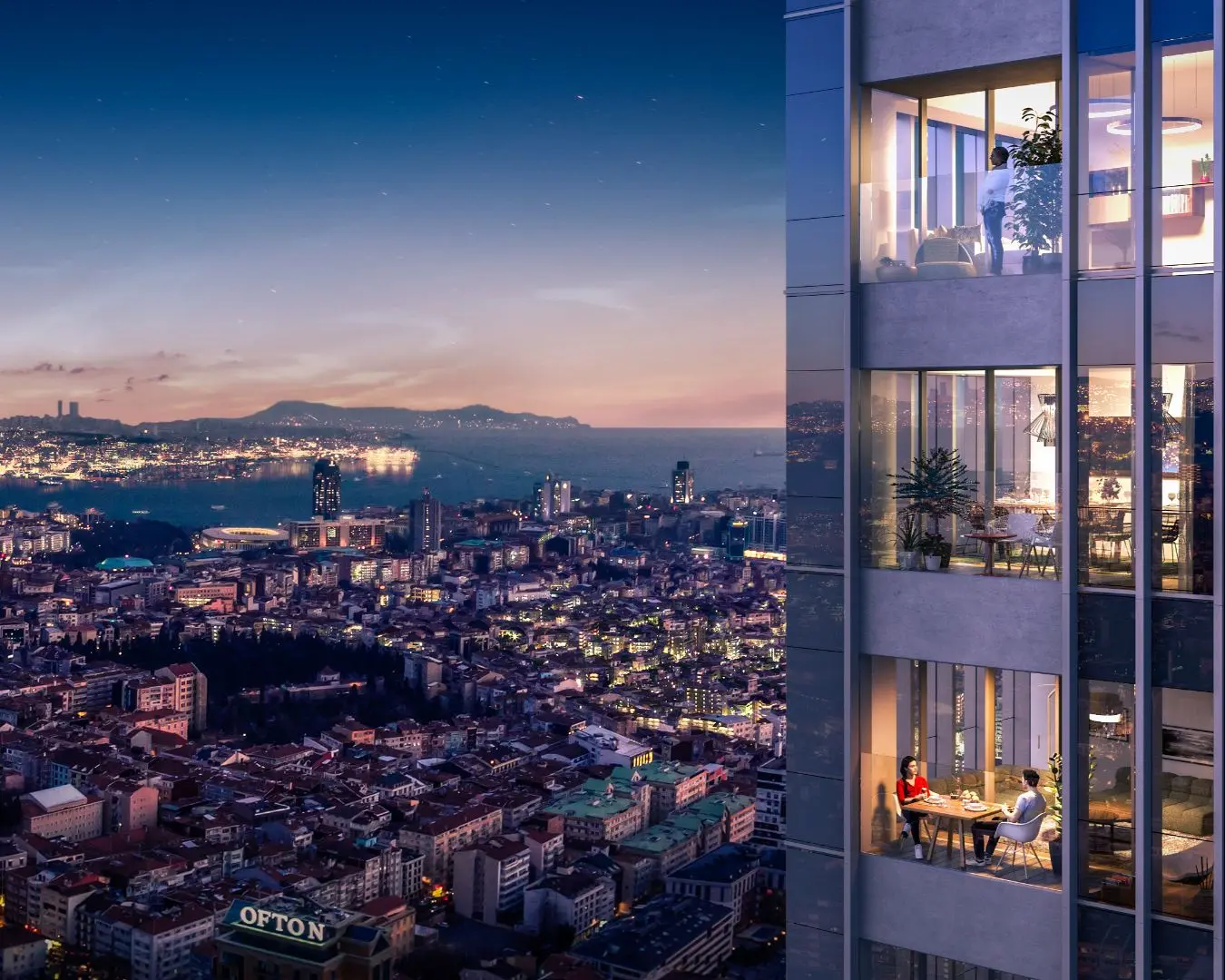 HIGH-RISE FLATS WITH VIEW IN ISTANBUL