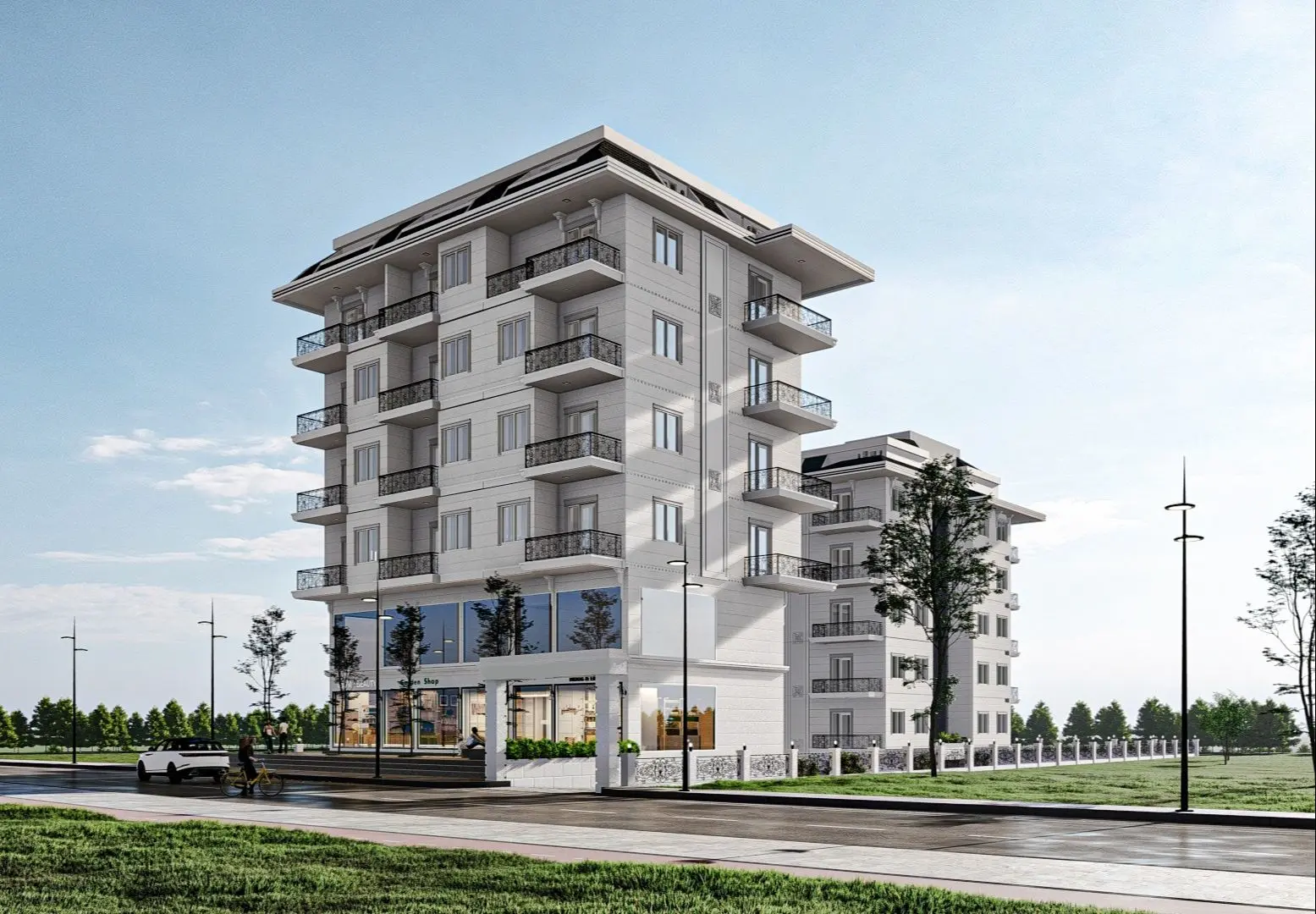 NEW 1+1 FLAT PROJECT IN KARGICAK - 300 M TO THE SEA