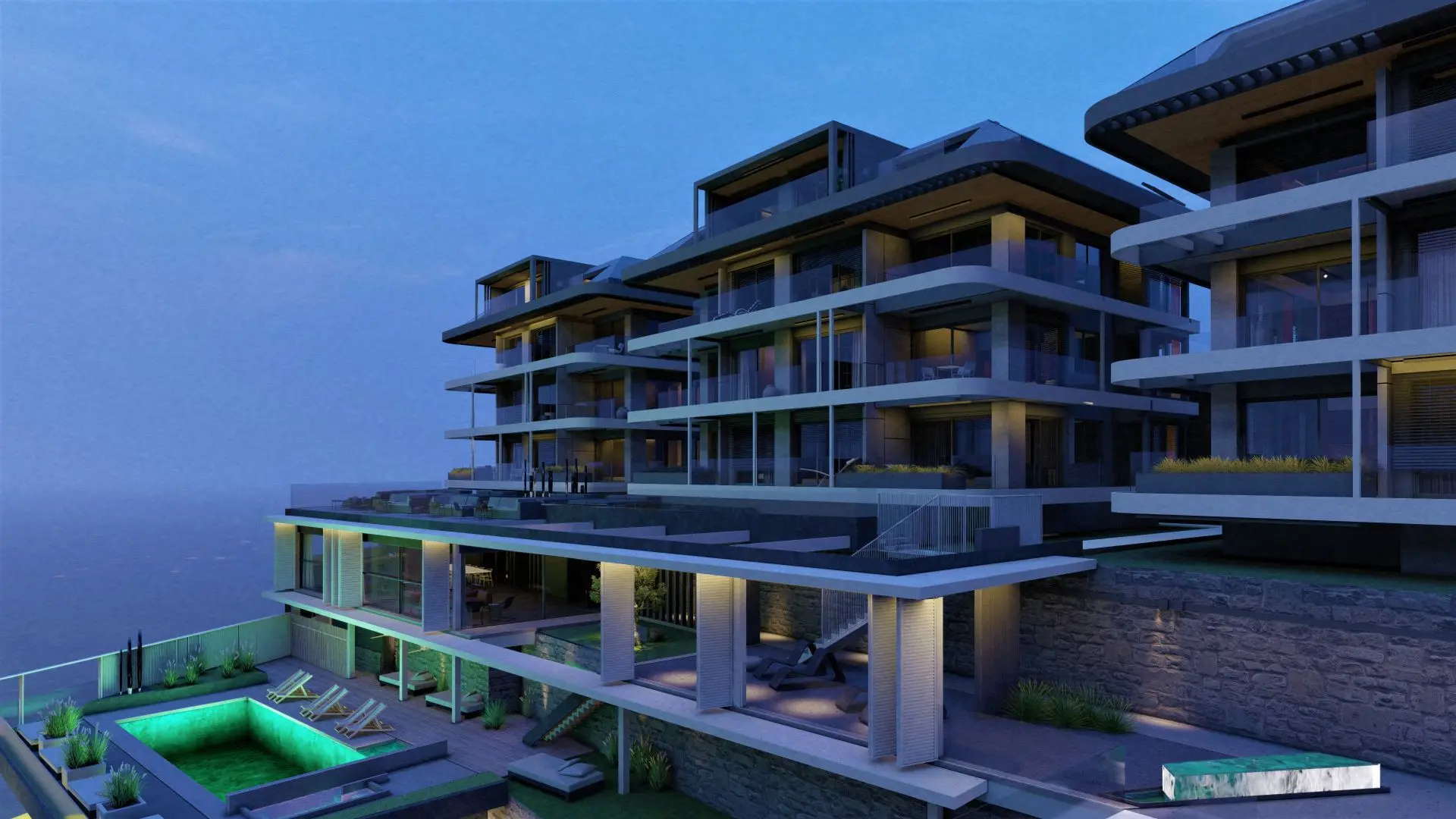 NEW HOUSING PROJECT WITH LOCATION IN ALANYA KALE