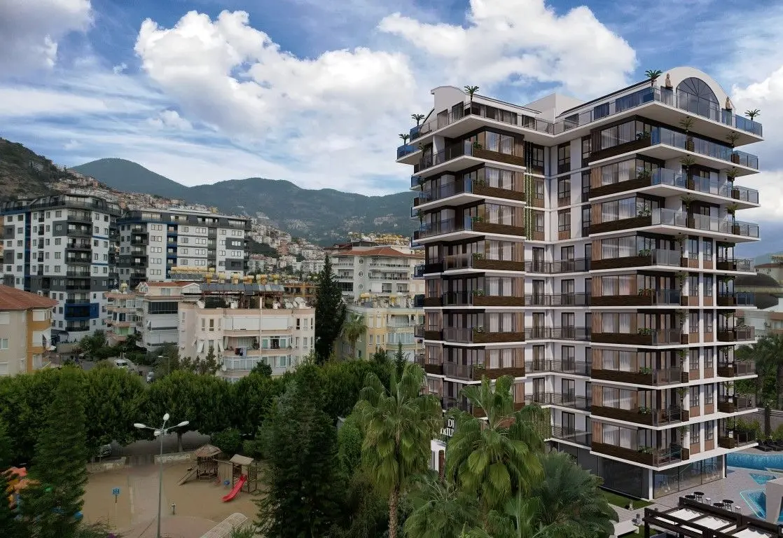 1+1 FLAT IN THE CENTER OF ALANYA FROM NEW PROJECT