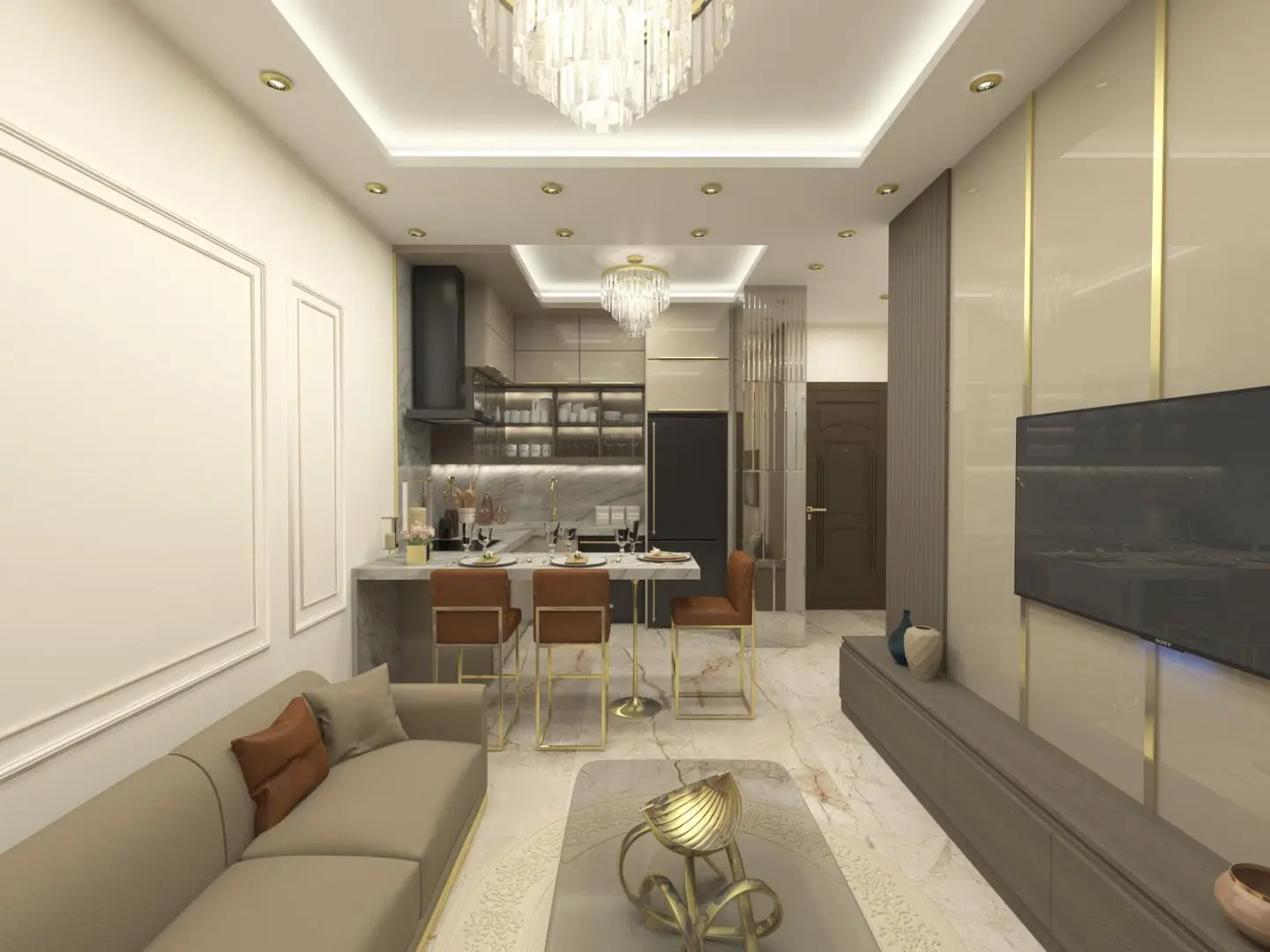 1+1 FLAT FOR SALE IN ALANYA MAHMUTLAR FROM NEW PROJECT