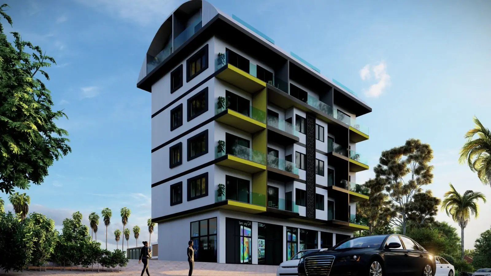 2+1 DUPLEX FLAT IN ALANYA CENTER FROM NEW PROJECT