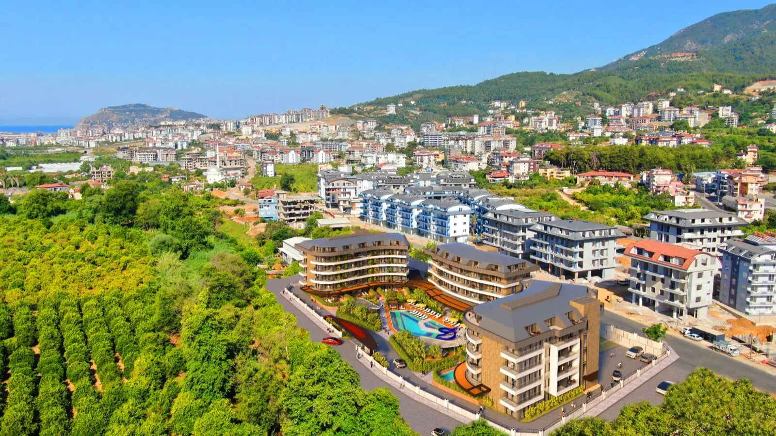 1+1 FLAT FROM A LARGE COMPLEX PROJECT IN ALANYA OBA