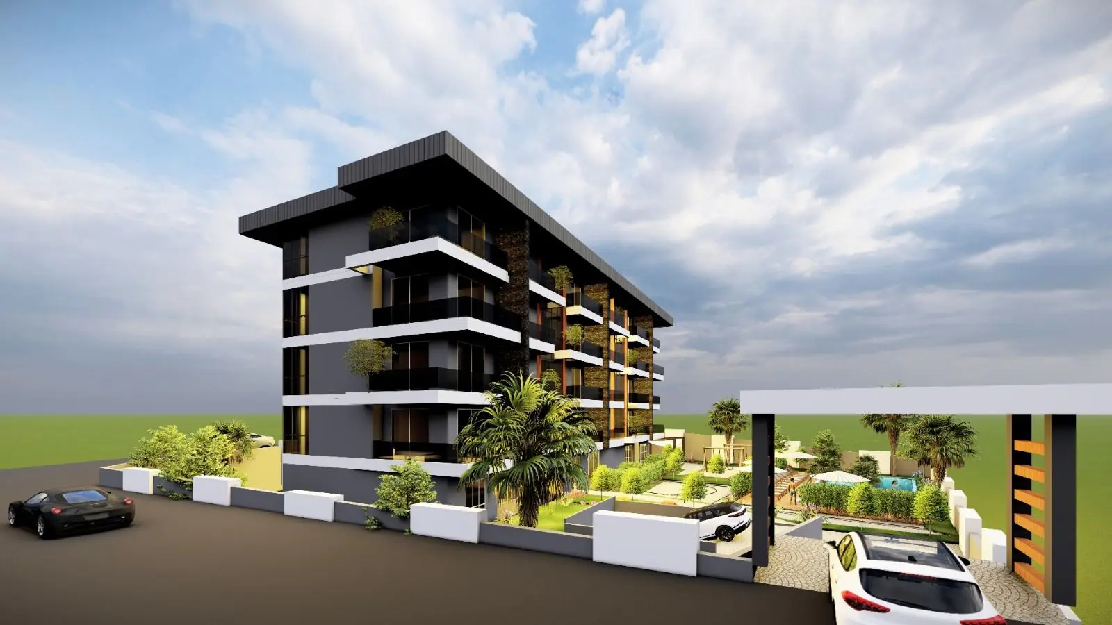 1+1 FLAT FROM A NEW PROJECT IN ALANYA OBA