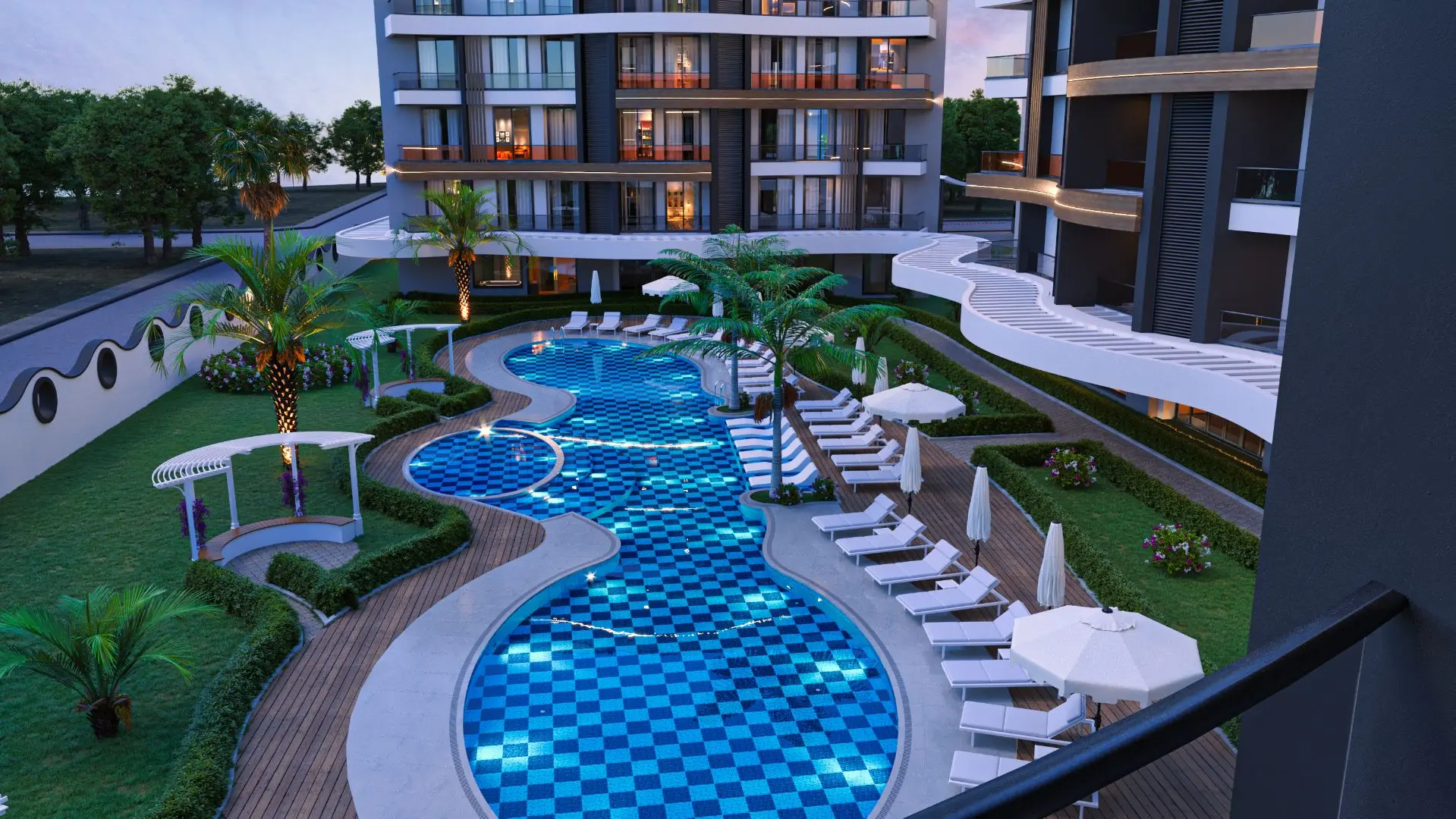 1+1 FLAT FROM A NEW COMPLEX PROJECT IN ALANYA OBA