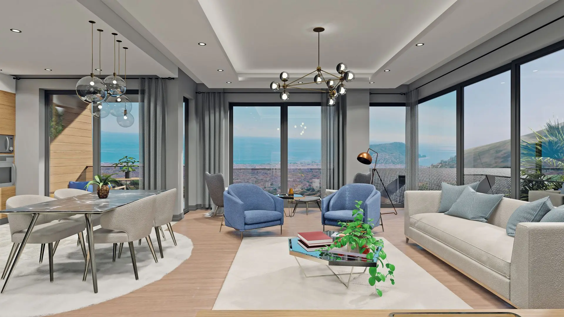 4+1 GARDEN DUPLEX FROM BEKTAŞ WITH EXCELLENT SEA VIEW PROJECT