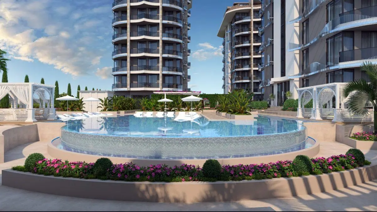 1+1 FLAT IN A GREAT HOUSING PROJECT IN ALANYA CENTER