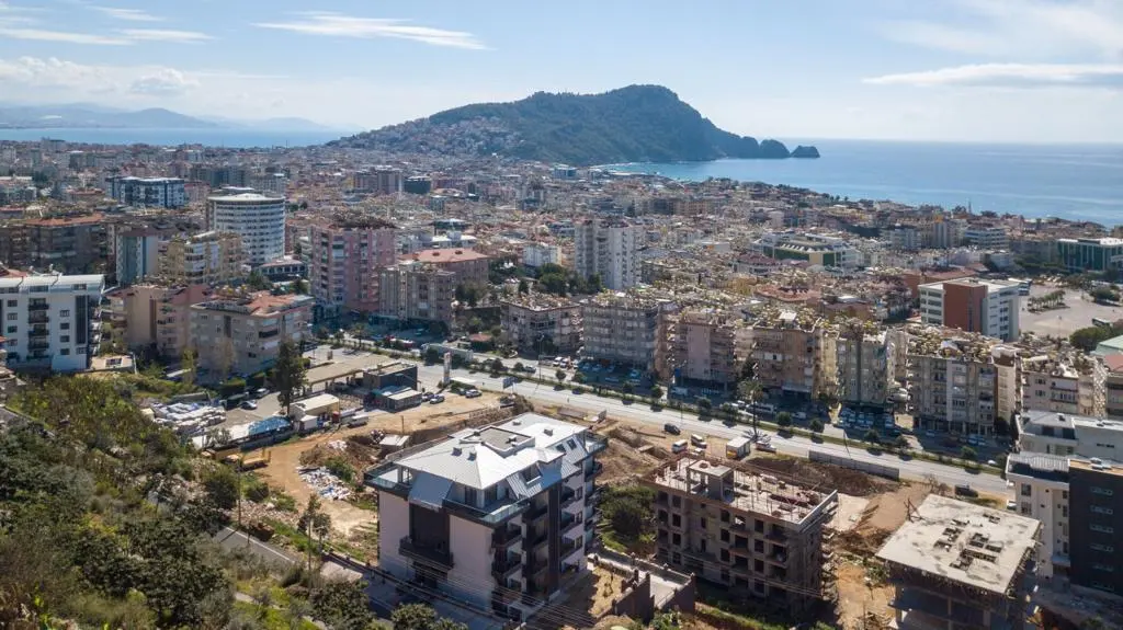 FURNISHED APARTMENT 1+1 WITH SEA VIEW IN ALANYA