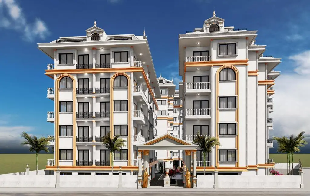 1+1 FLAT IN THE CENTER OF ALANYA RESIDENTIAL PROJECT - FULL ACTIVITY