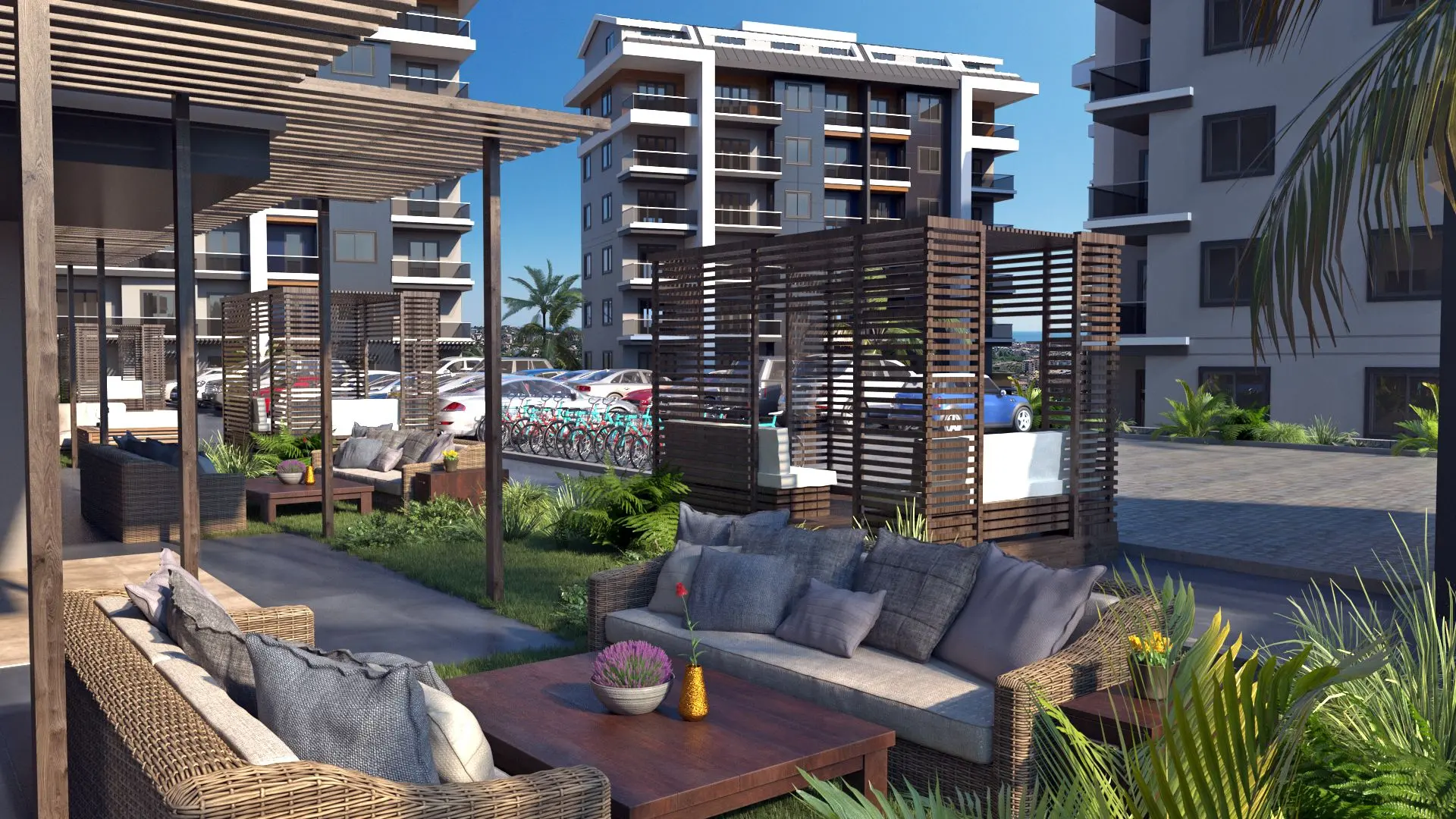 APARTMENTS FROM A FULL ACTIVITY HOUSING PROJECT IN ALANYA OBA