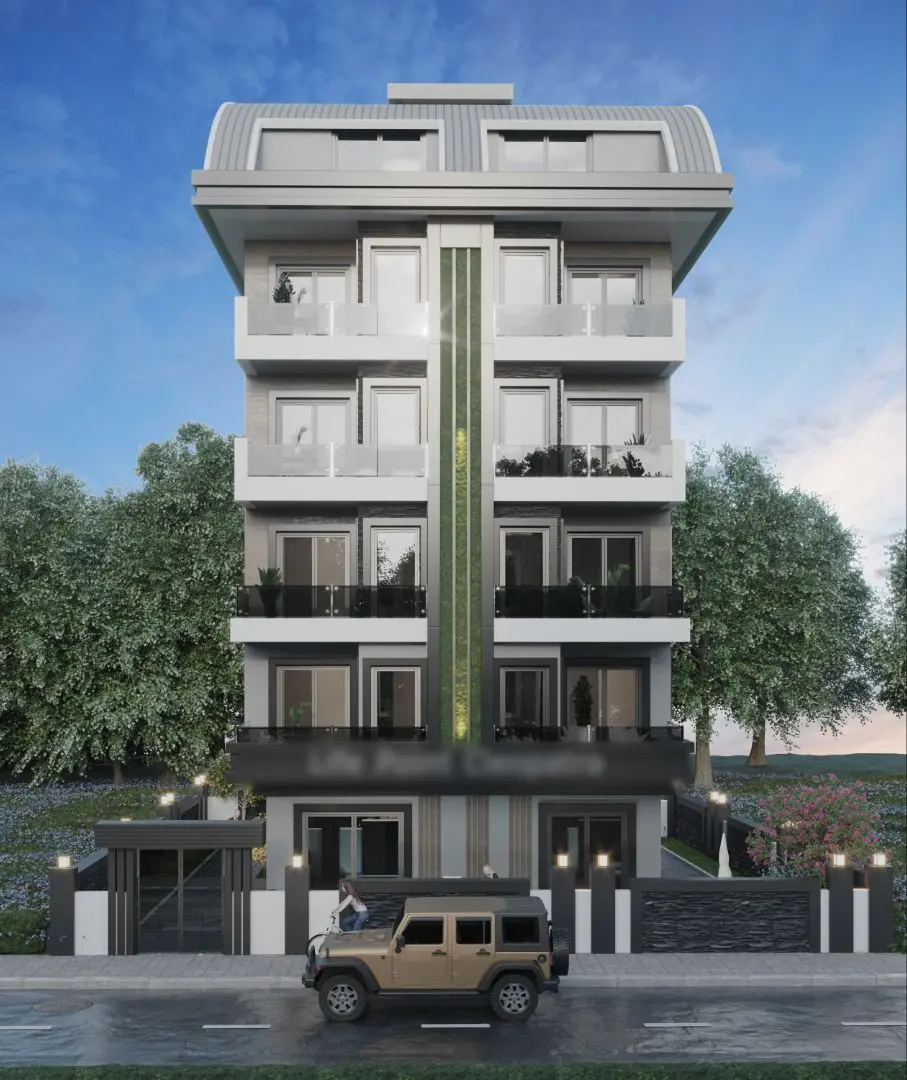 1+1 FLAT FROM THE NEW BOUTIQUE HOUSING PROJECT IN THE CENTER OF ALANYA