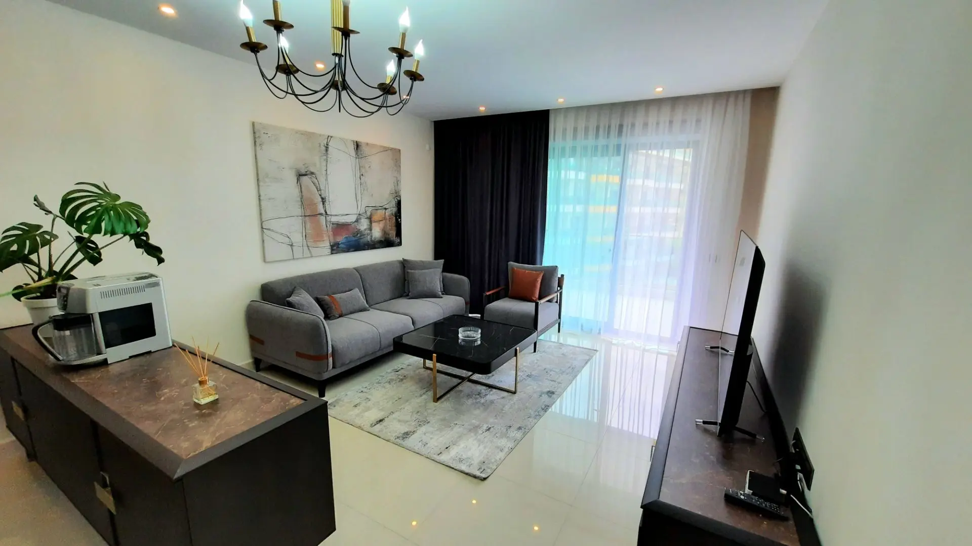 FURNISHED APARTMENT 1+1 IN KARGICAK - FULL ACTIVITY