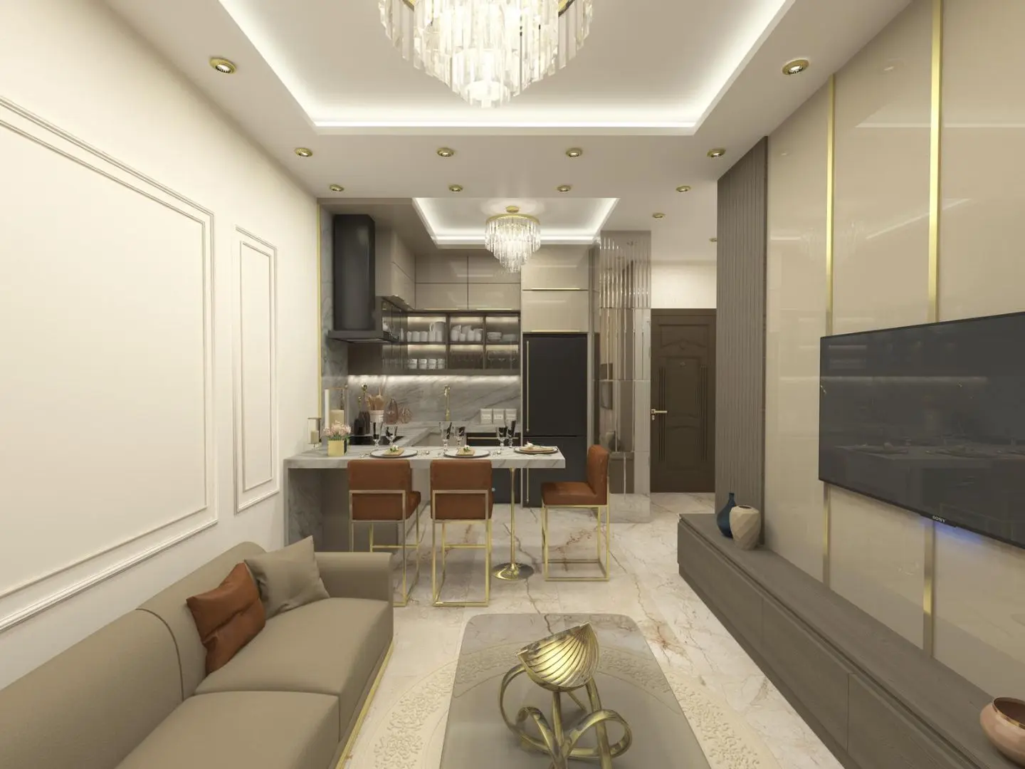 1+1 APARTMENT IN A NEW RESIDENTIAL PROJECT IN MAHMUTLAR
