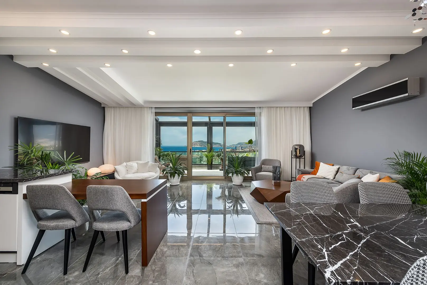 LUXURIOUS 2+1 DUPLEX WITH EXCELLENT VIEW IN KESTEL, ALANYA