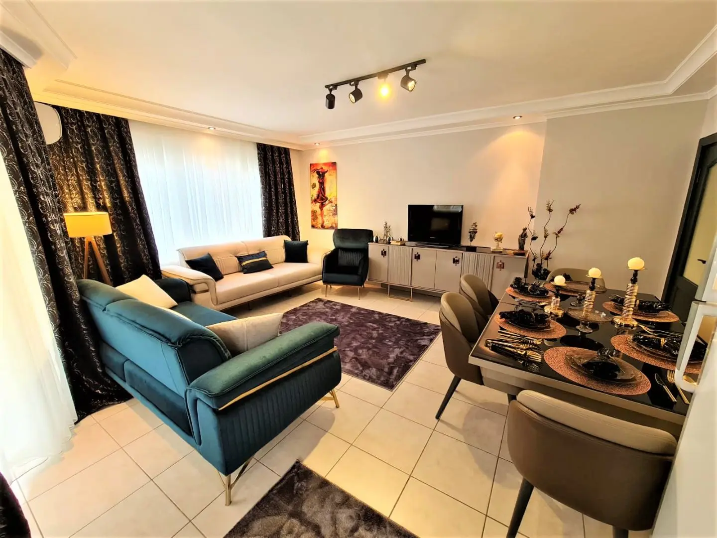 LUXURIOUS FURNISHED SPACIOUS 2+1 FLAT IN ALANYA CİKCİLLİ
