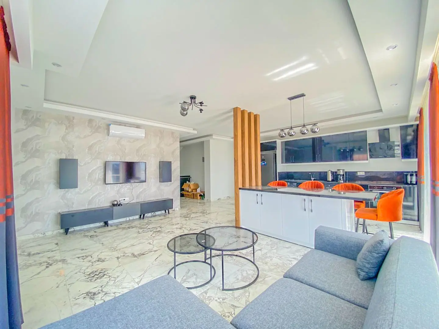 LUXURY DUPLEX 3+1 WITH CASTLE VIEW IN OBA, ALANYA