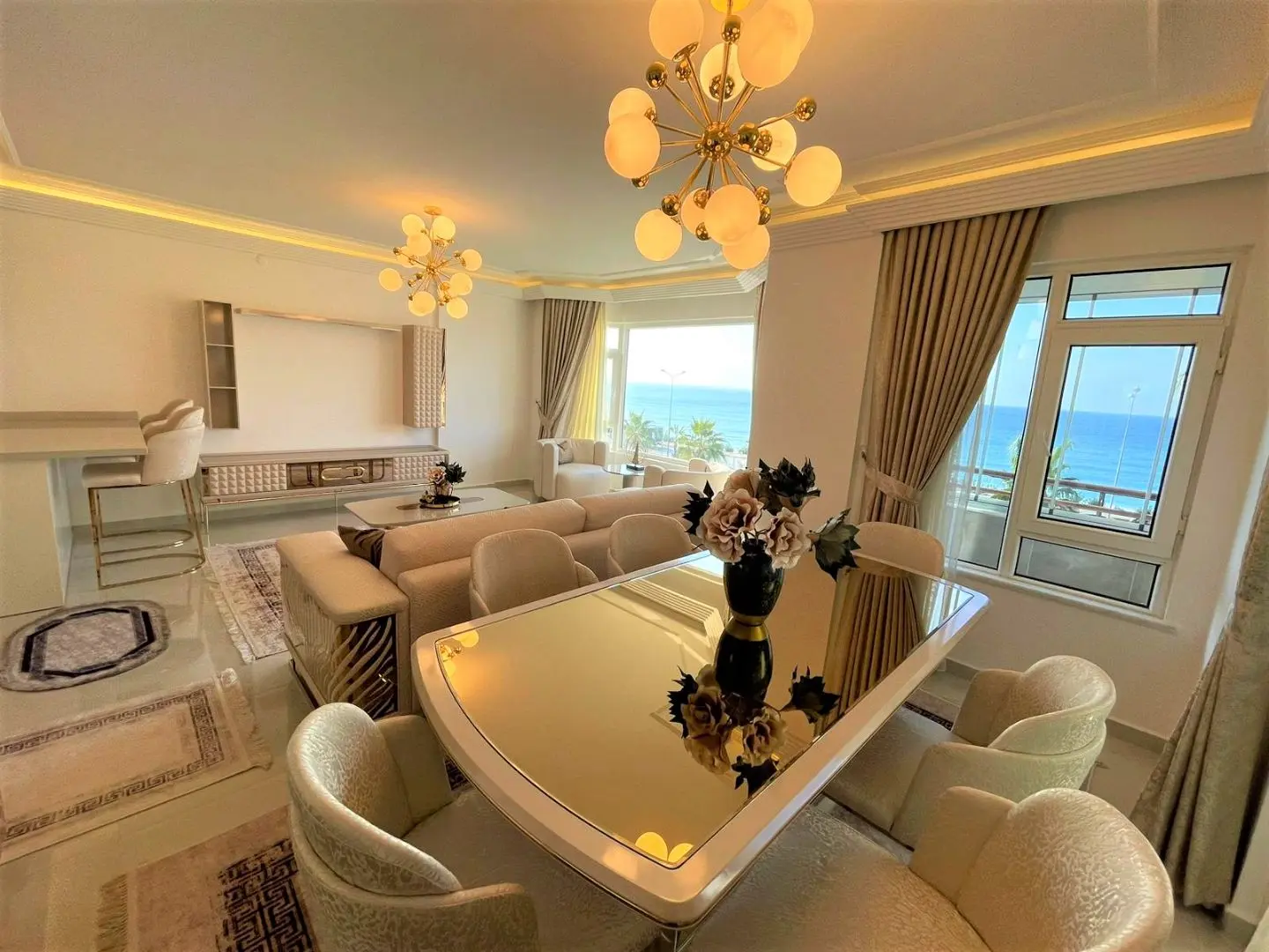 PERFECT 2+1 FLAT WITH FULL SEA VIEW IN TOSMUR