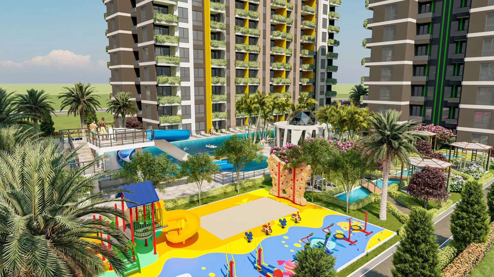LARGE COMPLEX PROJECT IN MERSIN, ONLY 200 M AWAY FROM THE SEA