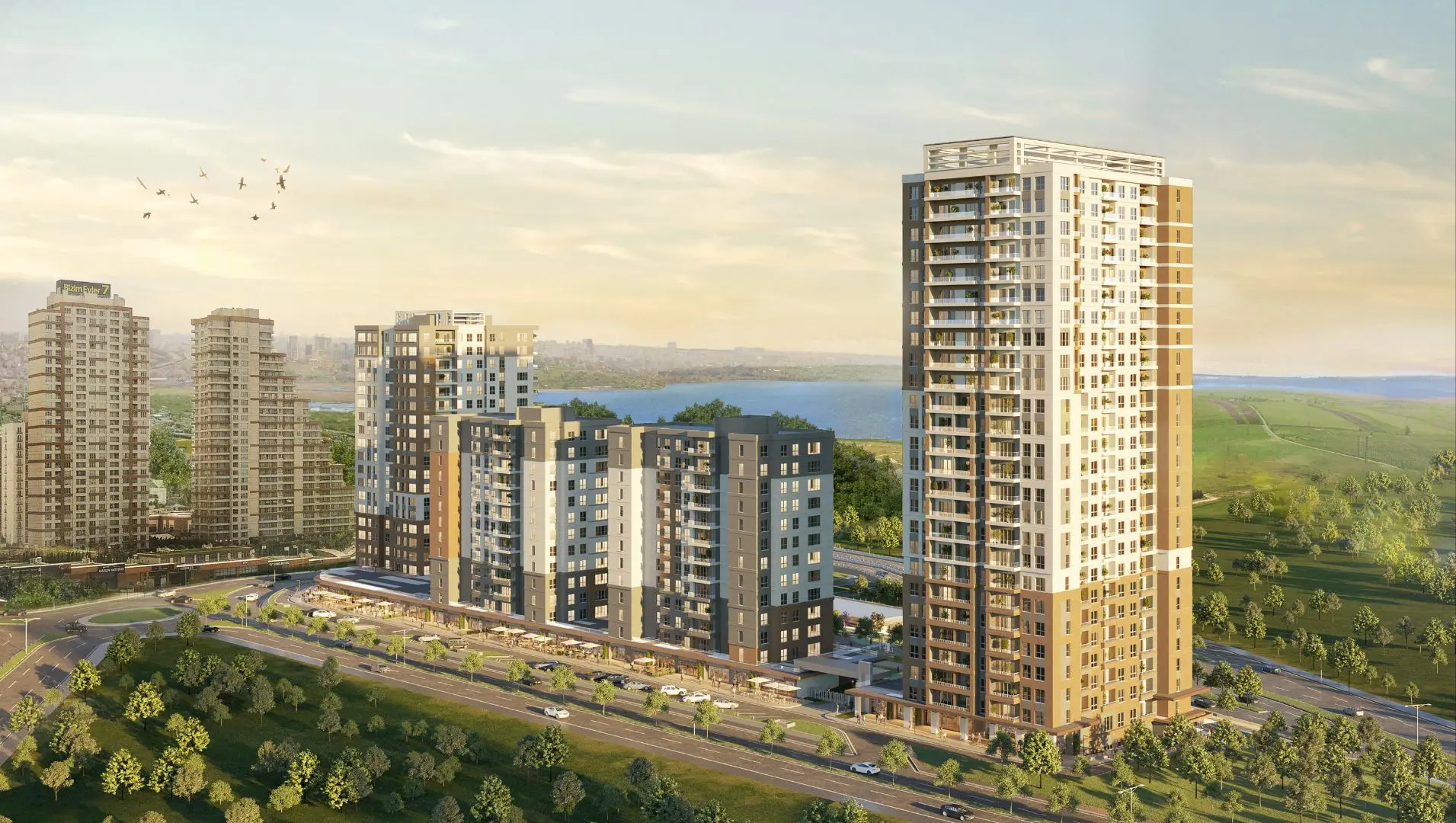 NEW RESIDENTIAL PROJECT WITH LAKE VIEW IN ISTANBUL