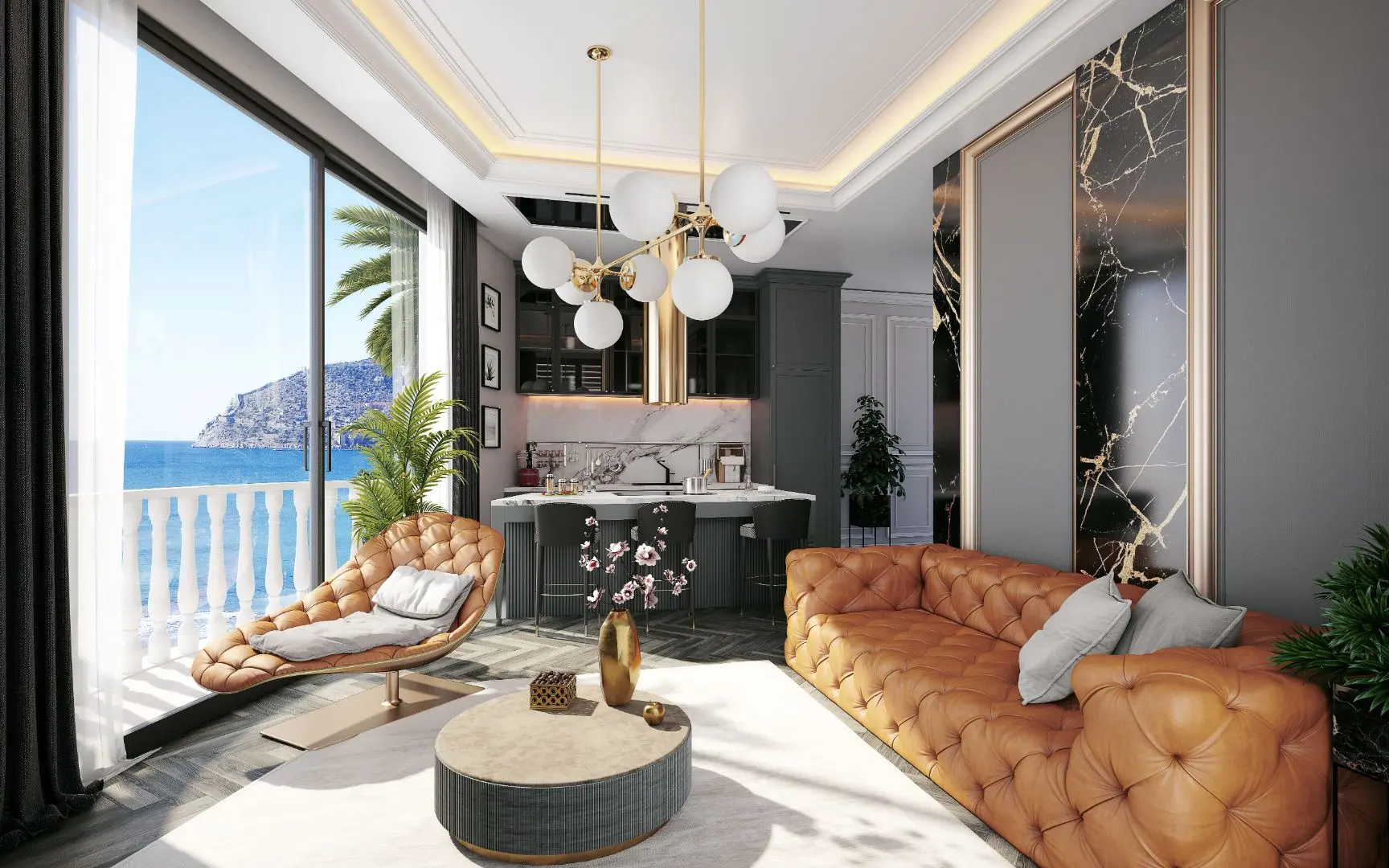 NEW LUXURIOUS PROJECT FACING THE SEA IN ALANYA