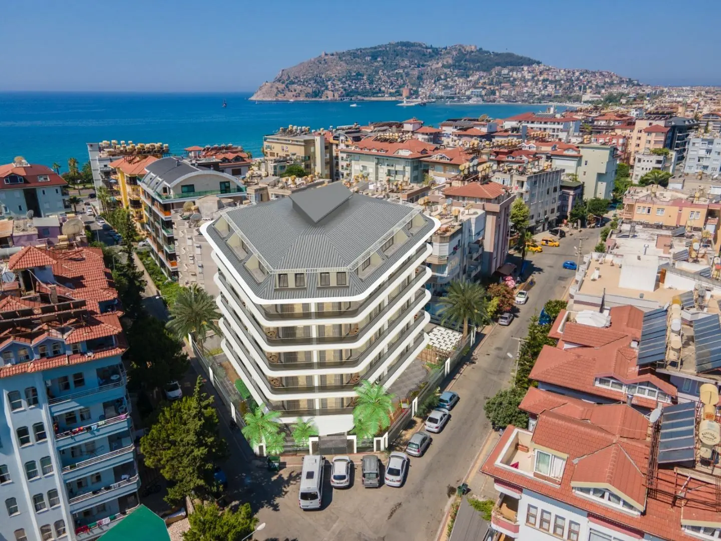 1+1 UNFURNISHED FLAT IN THE CENTER OF ALANYA